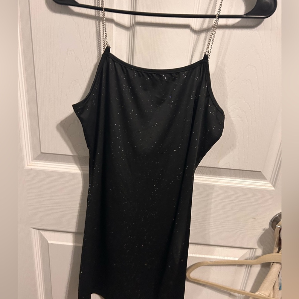Black sparkly party dress